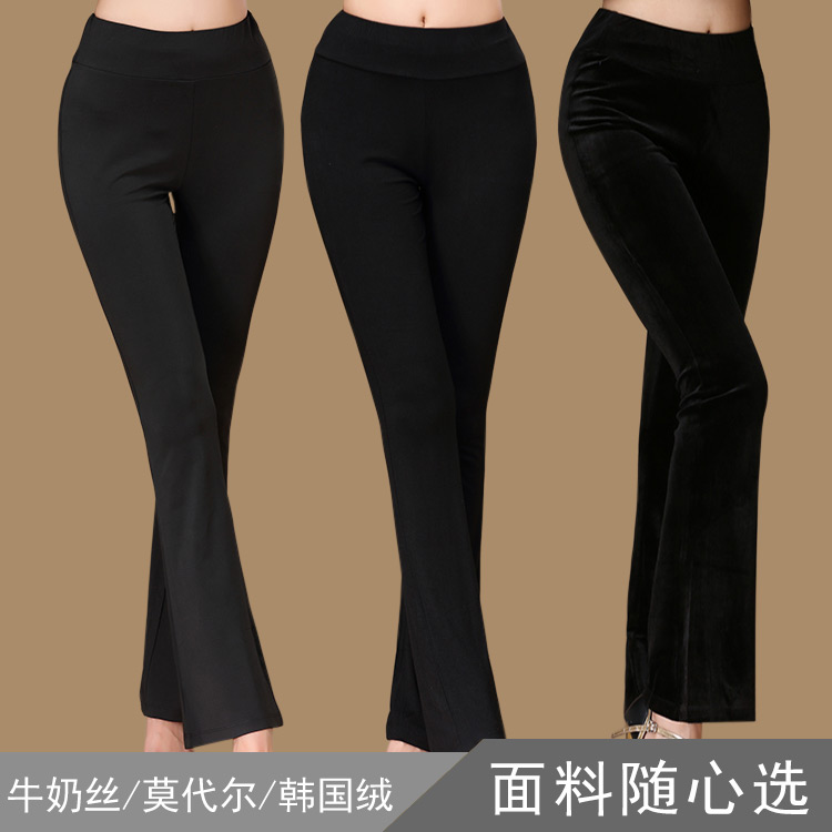 柳魅加厚广场舞蹈裤女形体长裤练功运动跳舞裤子微喇叭黑色秋冬季|ruв категории движение/йога/фитнес/фанаты товаров, танец/аэробика/гимнастика, площади танец, площади танец брюки - от Buy2taobao.com для оказания профессиональной услуги покупки агента Taobao