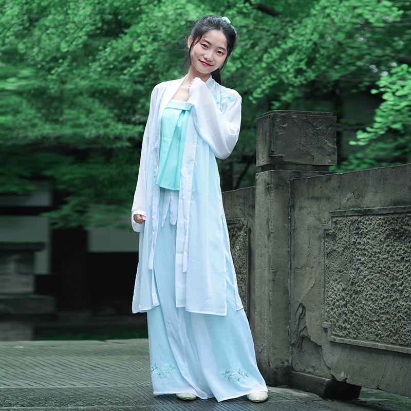 漫春雪原创 改良绣花对襟长褙子汉服 春夏款 竹语在类目 女装/女士精品, 唐装/民族服装/舞台服装, 民族服装/舞台装中 - 来自Buy2taobao.com提供专业的淘宝代购服务