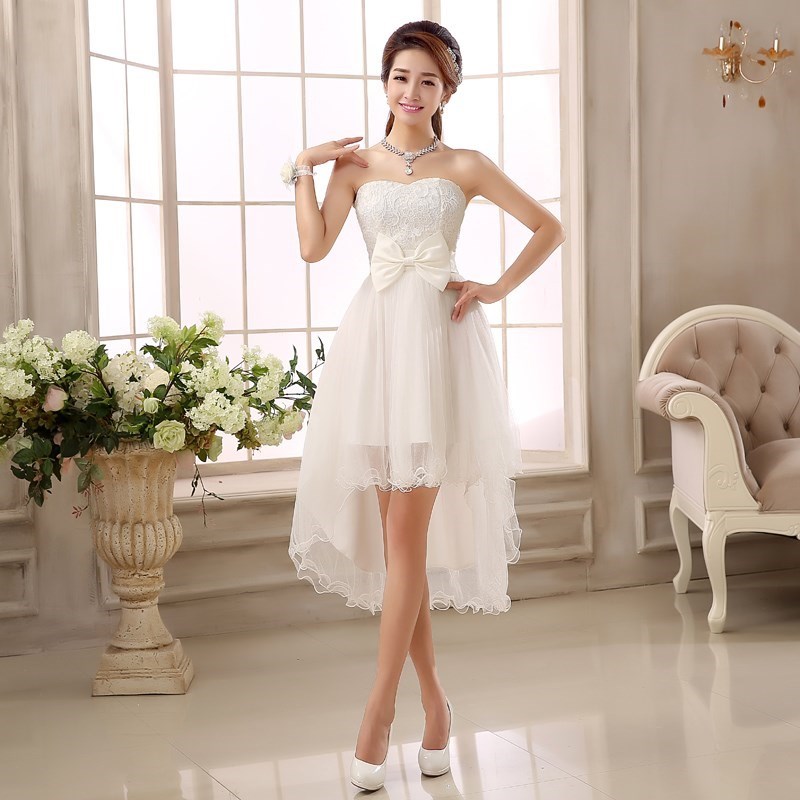 2018新款時尚新娘婚紗禮服伴娘服敬酒服紅色結婚晚禮服短款孕婦裙在類目 女裝/女士精品, 婚紗/旗袍/禮服, 禮服/晚裝中 - 來自Buy2taobao.com提供專業的淘寶代購服務