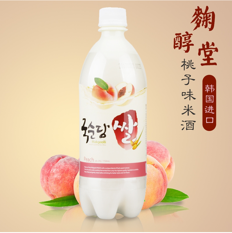 韩国原装进口米酒 麹醇堂果味酒 桃子味玛克丽米酒750ml 2瓶包邮在类目 酒类, 配制酒/果酒中 - 来自Buy2taobao.com提供专业的淘宝代购服务