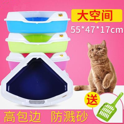 包郵貓砂盆防外濺貓籠子三角特大號半封閉防臭貓屎貓廁所貓咪用品在類目 寵物/寵物食品及用品, 貓/狗美容清潔用品, 貓砂盆/貓廁所中 - 來自Buy2taobao.com提供專業的淘寶代購服務