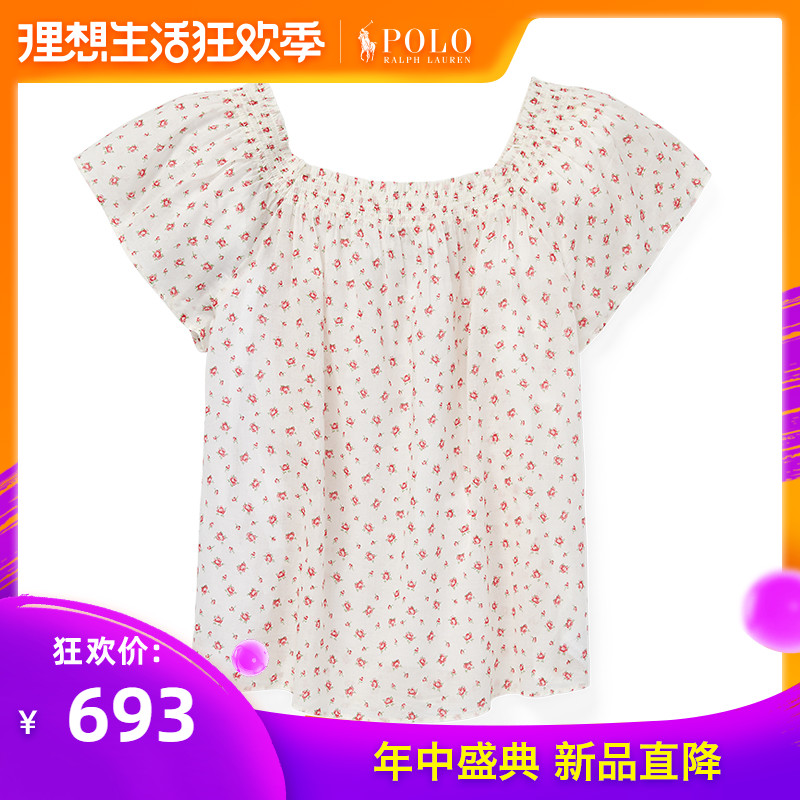 Polo Ralph Lauren女童 2019年春季花卉图案上衣RL31658|msdalam kategori Kanak-kanak/Bayi/Keluarga dipasang, baju-T - dari Buy2taobao.com untuk memberikan perkhidmatan ejen Taobao profesional membeli