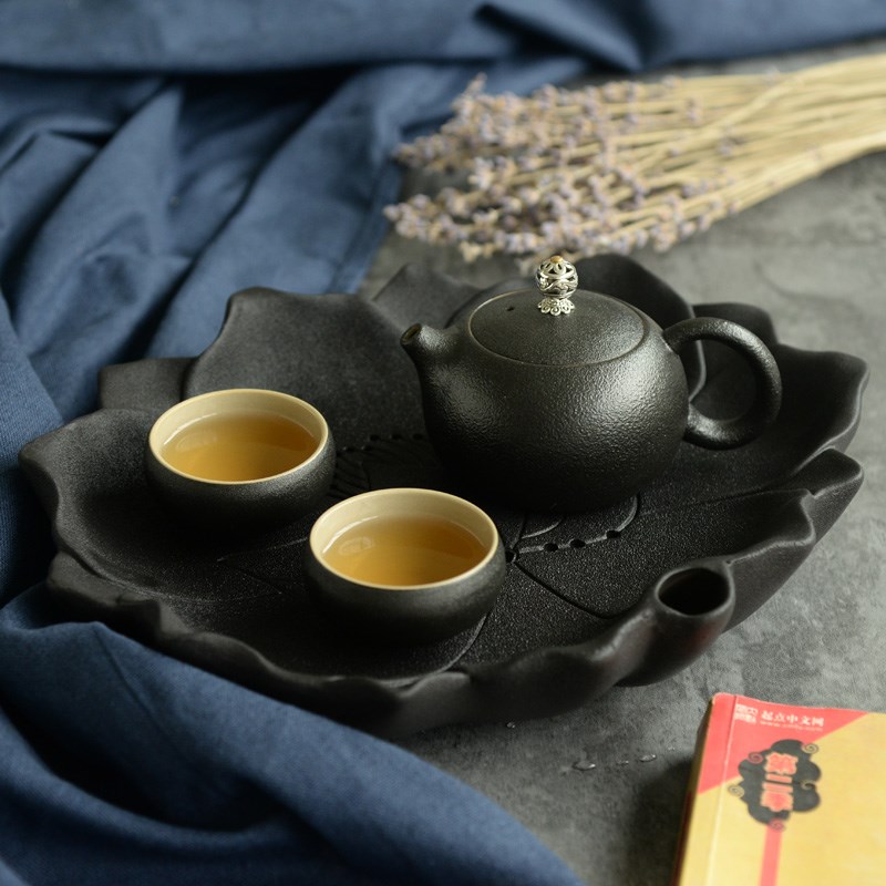 简约家用迷你日式黑陶干泡茶盘中式功夫茶具陶瓷储水茶盘托盘特价在类目 餐饮具, 茶具, 茶盘中 - 来自Buy2taobao.com提供专业的淘宝代购服务