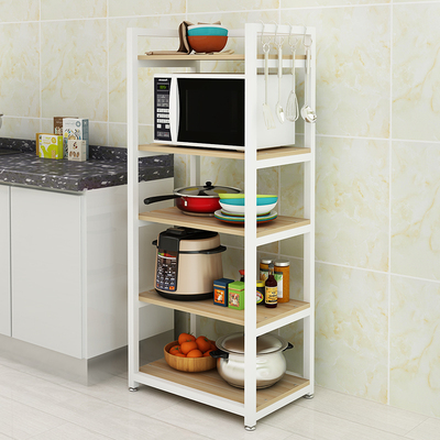 微波炉厨房置物架落地锅碗架多层调味料架整理收纳架烤箱架子储物