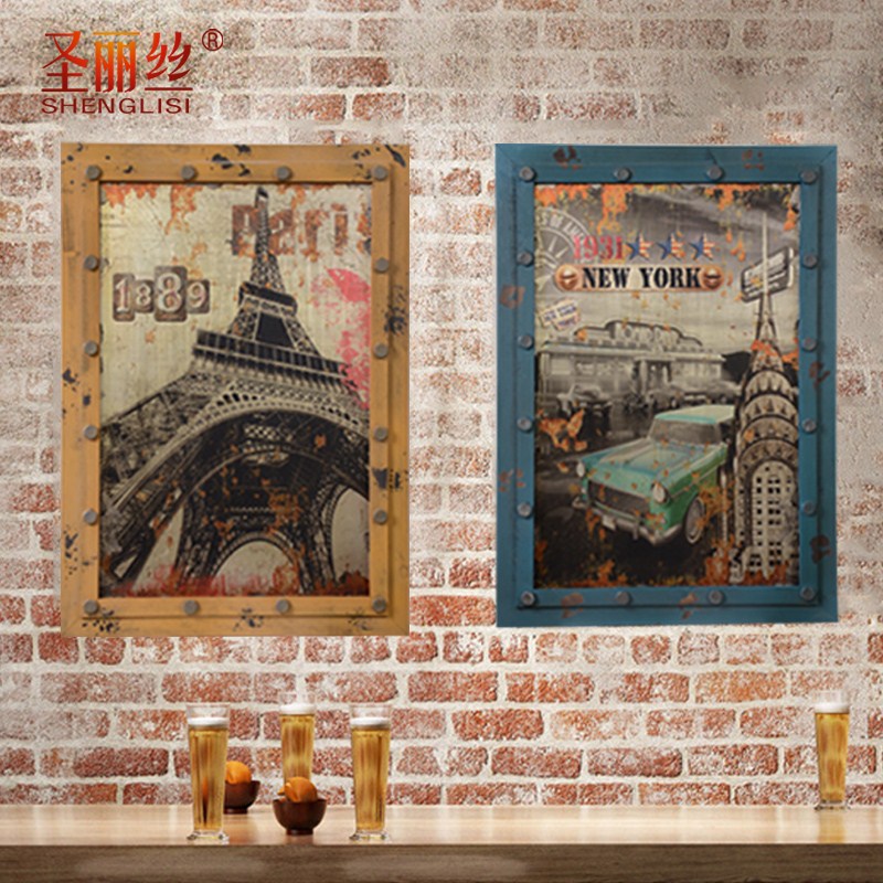 怀旧工业风客厅软装墙饰木版画复古木质壁饰酒吧餐厅饭店装饰壁画在类目 家居饰品, 壁饰中 - 来自Buy2taobao.com提供专业的淘宝代购服务