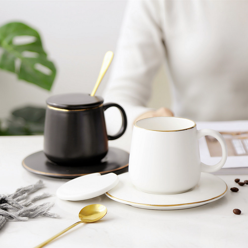 Nordic Simplicity black classic Coffee cup and saucer Scrub ceramics Mug high-grade man giftin the Tableware , Coffee , Mug category - from Buy2taobao.com to provide professional Taobao agent buy service