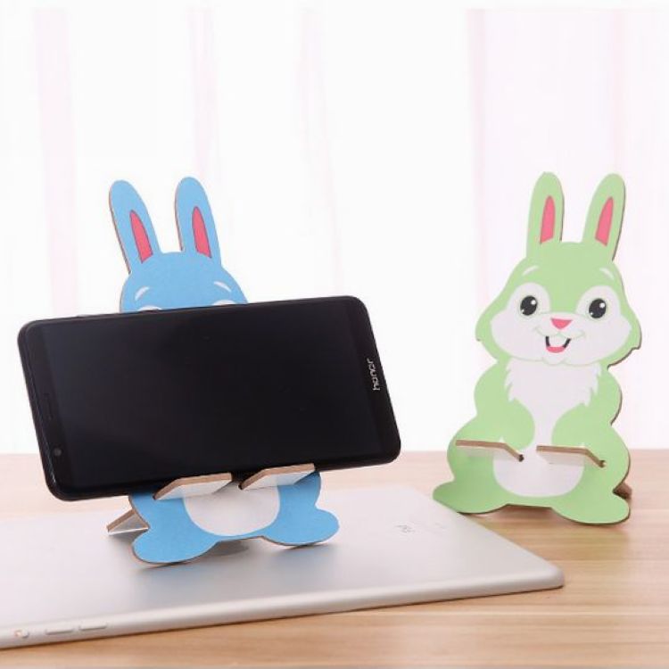 Cartoon lovely Buck teeth rabbit Lazy man mobile phone Bracket Printing woodiness Mosaic Mobile phone holder desktop Watch TV Phone carein the 3C Digital Accessories, Cell Phone Accessories , Phone holder/Mobile phone holder category - from Buy2taobao.com to provide professional Taobao agent buy service