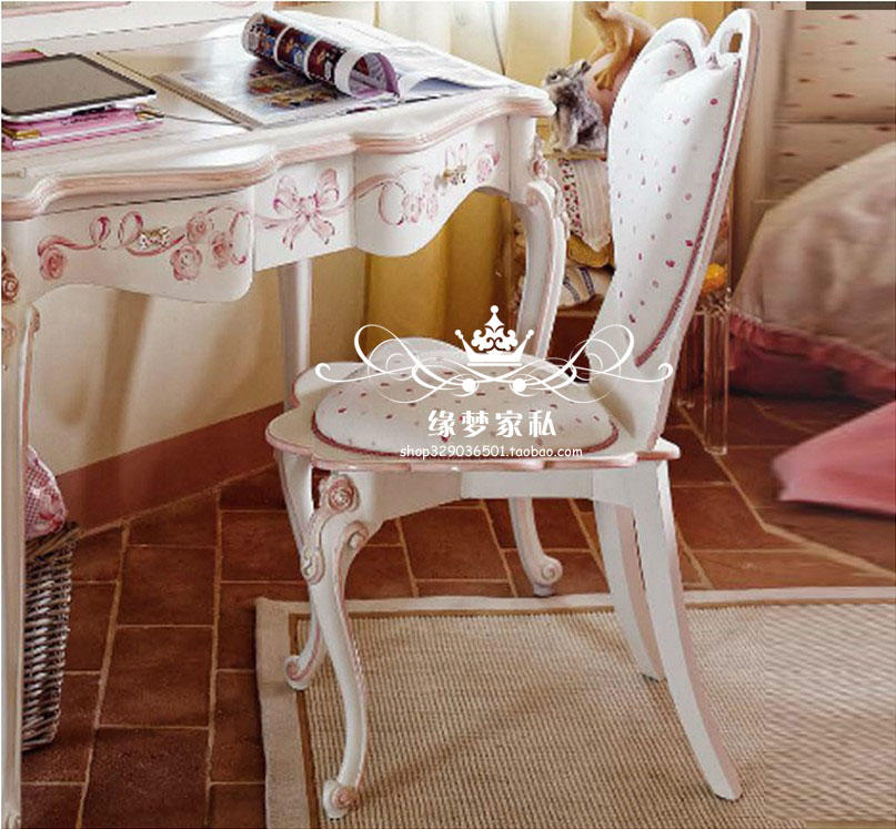 Dressing chair European style solid wood Oak chair white manual Carved Make-up chairs chair Dining chair Dressing backrest chairin the Residential furniture , Class Seats , Chairs , Chair category - from Buy2taobao.com to provide professional Taobao agent buy service