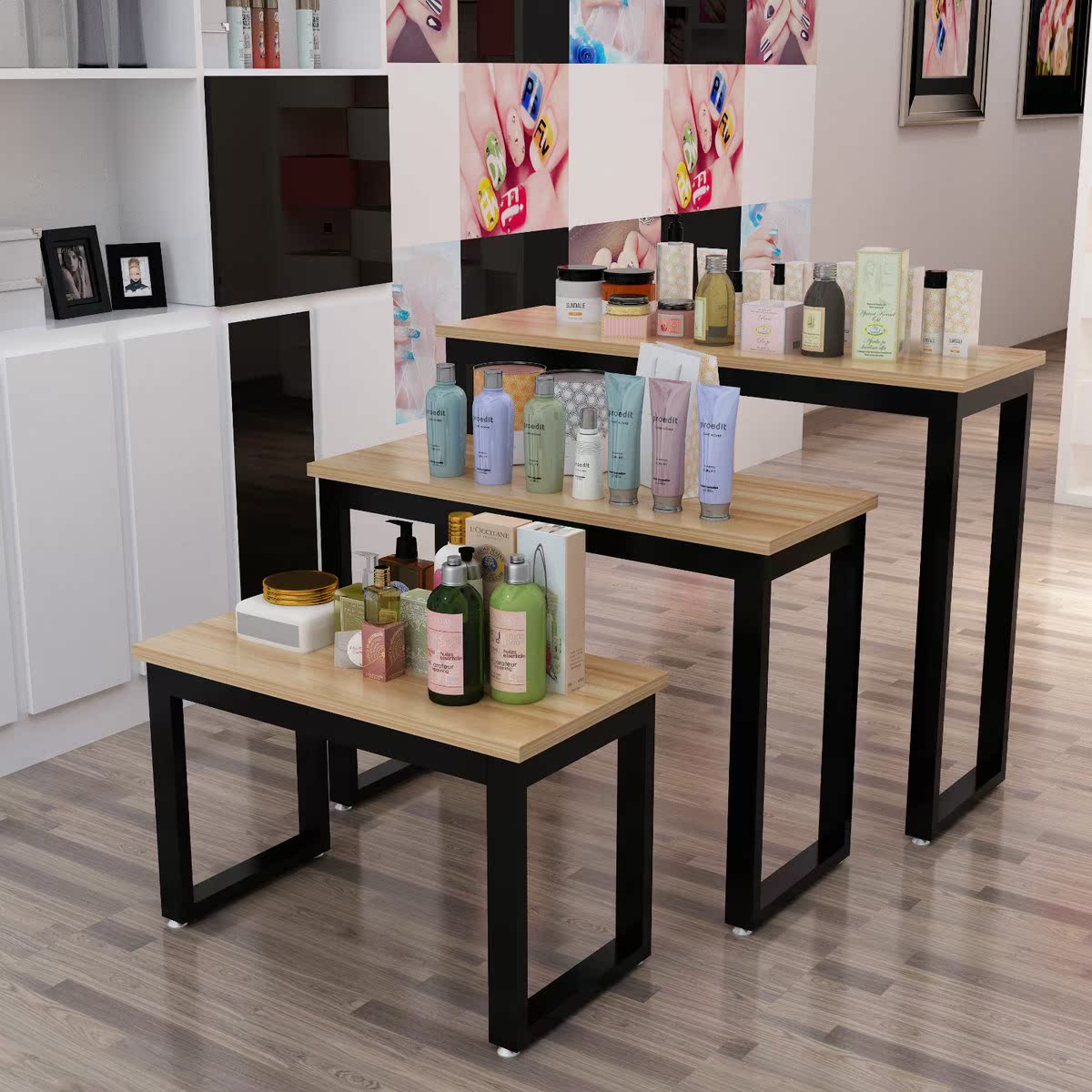 服装店货架展示架多层包包展柜中岛架鞋架化妆品创意流水台小展架在类目 商业/办公家具, 货架/展柜, 精品展柜/陈列柜中 - 来自Buy2taobao.com提供专业的淘宝代购服务