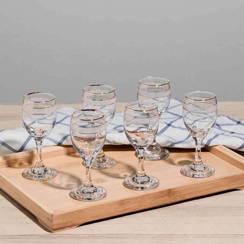 12只家用金边红酒杯6只装水晶玻璃高脚杯套装小号白酒酒杯小杯子|ruв категории посуда, до дна/бокал/вино, бокал - от Buy2taobao.com для оказания профессиональной услуги покупки агента Taobao
