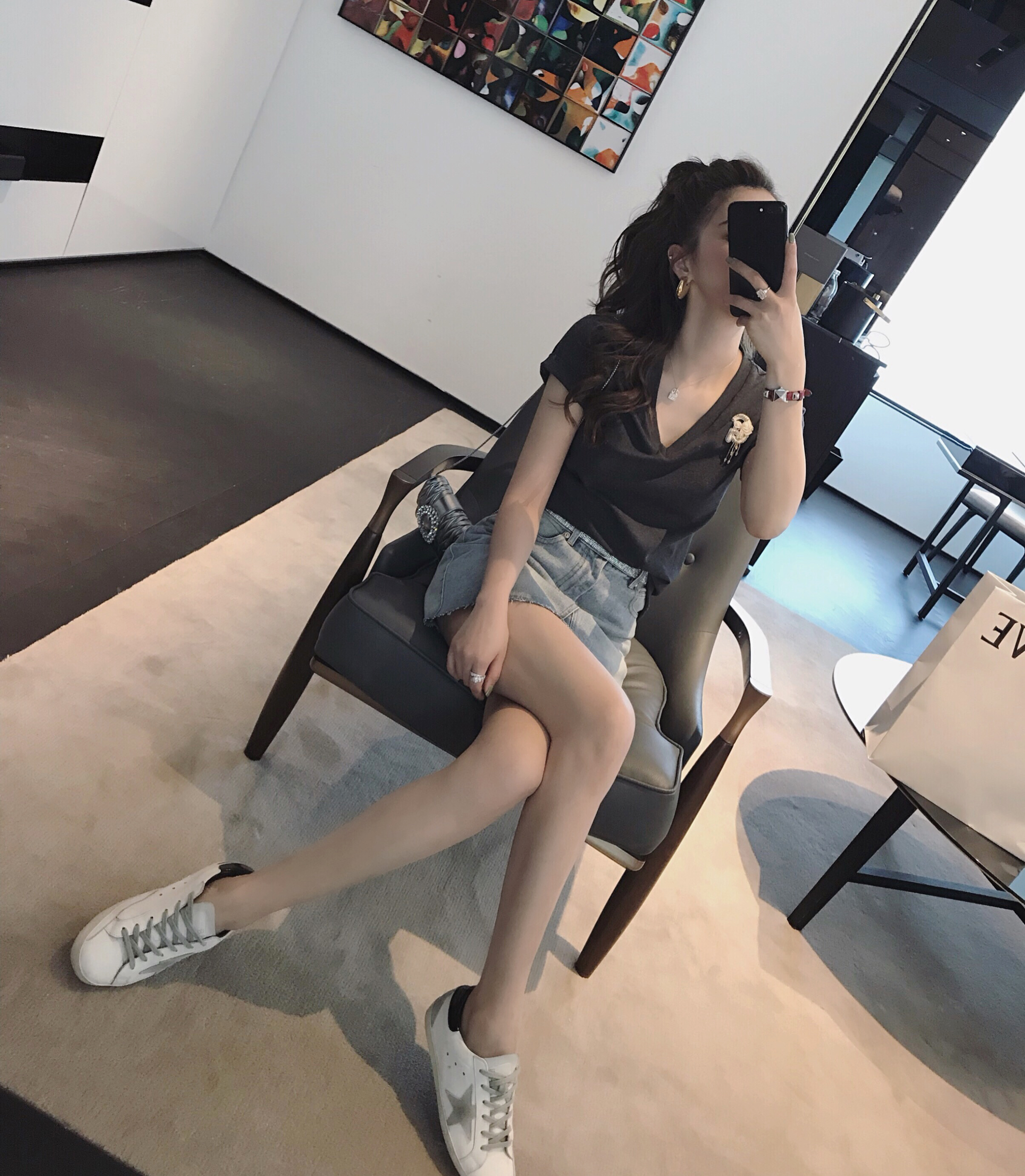 兔兔vip店19夏季新品兔兔私服腰部精致烫钻高腰显瘦A字水洗牛仔裙在类目 女装/女士精品, 牛仔裤中 - 来自Buy2taobao.com提供专业的淘宝代购服务
