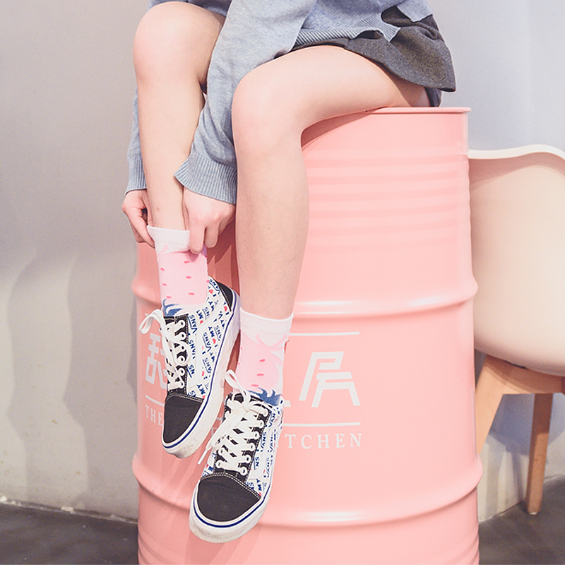 UZIS水果系列袜子女中筒彩色可爱草莓纯棉薄款少女学生粉色甜美|msdalam kategori Pakaian Dalam/seluar dalam lelaki/tracksuit, Sock/bottoming stoking/stoking/kaki sarung kaki - dari Buy2taobao.com untuk memberikan perkhidmatan ejen Taobao profesional membeli