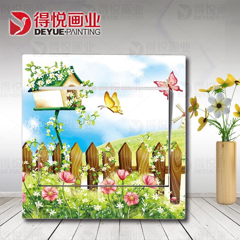 colour Matte Scrub transparent Removable adhesive Switch Sticker socket Stickers Hand drawn Gouache Scenery seriesin the Home accessories , Stickers , Switch Sticker category - from Buy2taobao.com to provide professional Taobao agent buy service