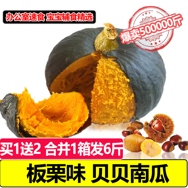 喜厨 沙漠贝贝小南瓜 板栗味粉糯超甜 办公室5分钟速食辅食代餐