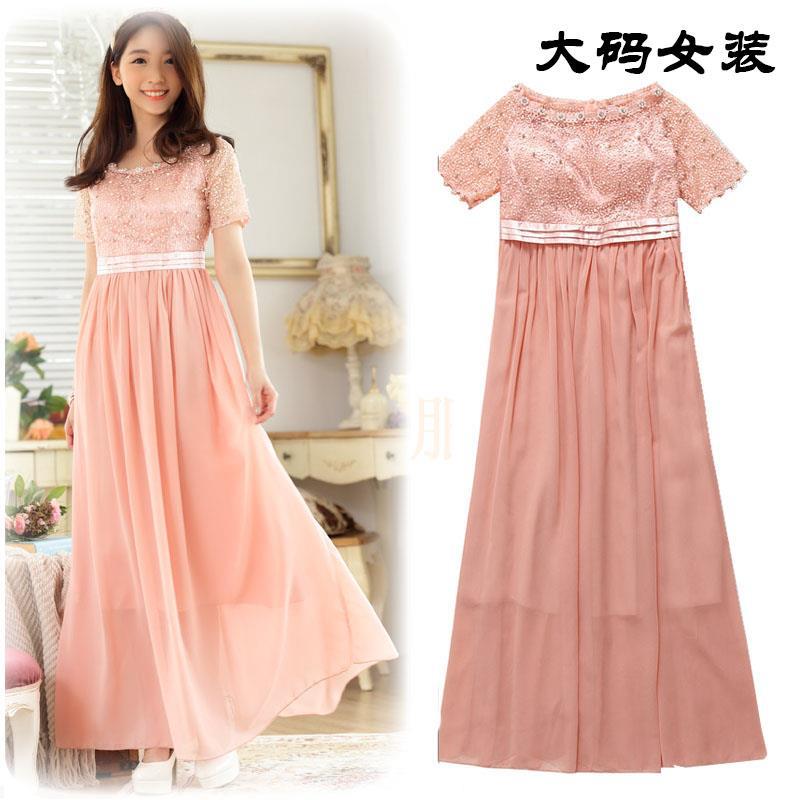 新款加肥加大碼女裝胖人胖MM釘珠雪紡長款晚禮服主持表演年會服裝在類目 女裝/女士精品, 婚紗/旗袍/禮服, 禮服/晚裝中 - 來自Buy2taobao.com提供專業的淘寶代購服務