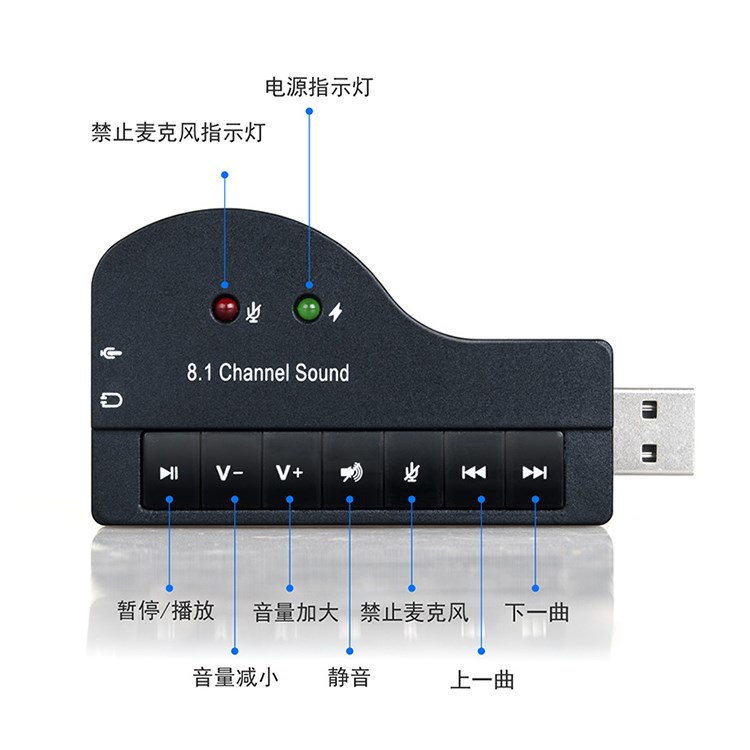 钢琴虚拟外置 usb 8.1声卡 K歌听歌录歌 免驱动 电脑台式机笔记本|ruв категории компьютерное оборудование/дисплей/Компьютерная периферия, звуковая карта - от Buy2taobao.com для оказания профессиональной услуги покупки агента Taobao