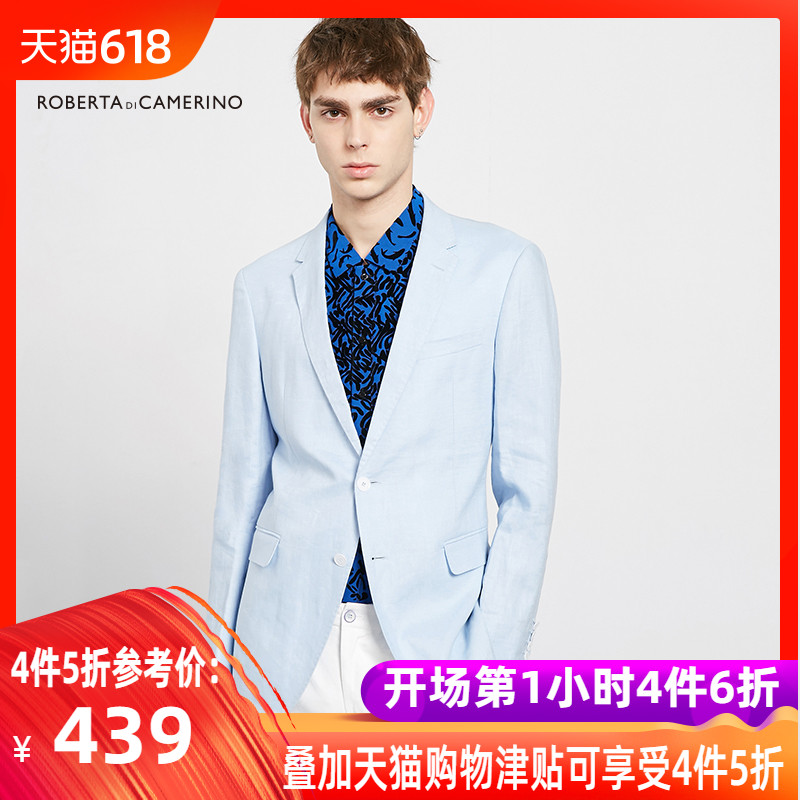 Roberta Menswear of nobida 2019 Spring New products leisure time Then west Flax Net color Fresh Blue man 's suitin the Men's clothing, Suits category - from Buy2taobao.com to provide professional Taobao agent buy service