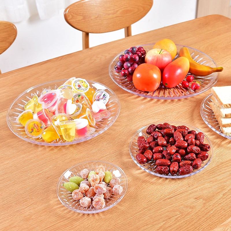 transparent Acrylic Fruit plate pc Dried fruit sugar disk KTV bar snack A plate Plastic disk originality Cold platterin the Tableware , Tableware , Fruit bowl/Fruit plate/Hamper category - from Buy2taobao.com to provide professional Taobao agent buy service