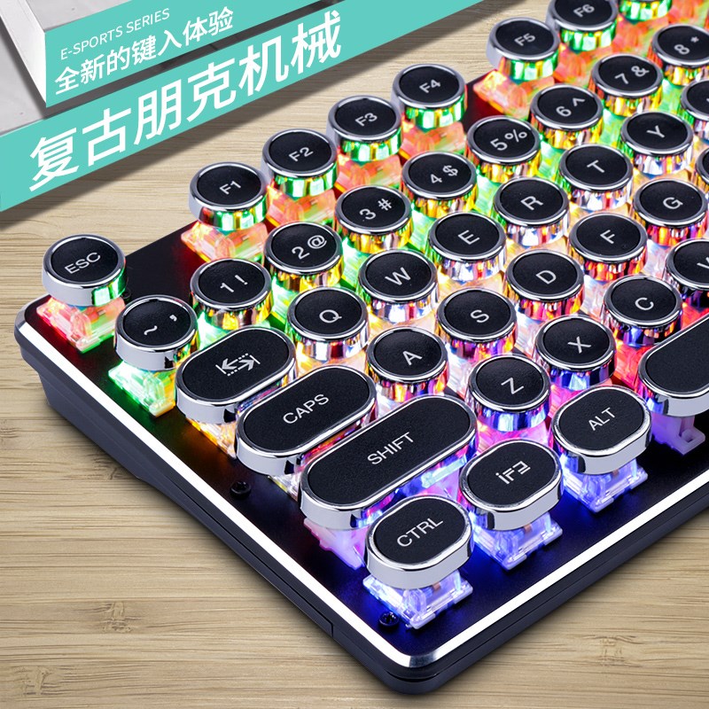 number black Mechanics keyboard Feel crystal Punk Desktop to work in an office Metal computerin the Computer Hardware/Monitor/Computer Peripherals , Keyboard category - from Buy2taobao.com to provide professional Taobao agent buy service