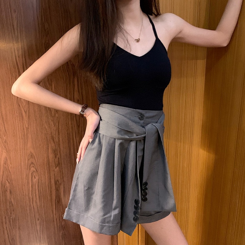 2019春夏季新款系带假两件休闲裤高腰裤子阔腿裤宽松显瘦短裤女装在类目 模玩/动漫/周边/cos/桌游, Cosplay服饰/道具/服务, Cosplay女装中 - 来自Buy2taobao.com提供专业的淘宝代购服务