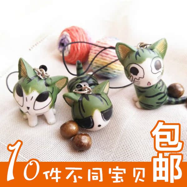 【十件包郵】超可愛手機鑰匙挂件飾品甜甜起司貓咪手辦玩偶公仔在類目 3C數碼配件, 手機配件, 手機飾品, 手機掛件/手機鏈中 - 來自Buy2taobao.com提供專業的淘寶代購服務