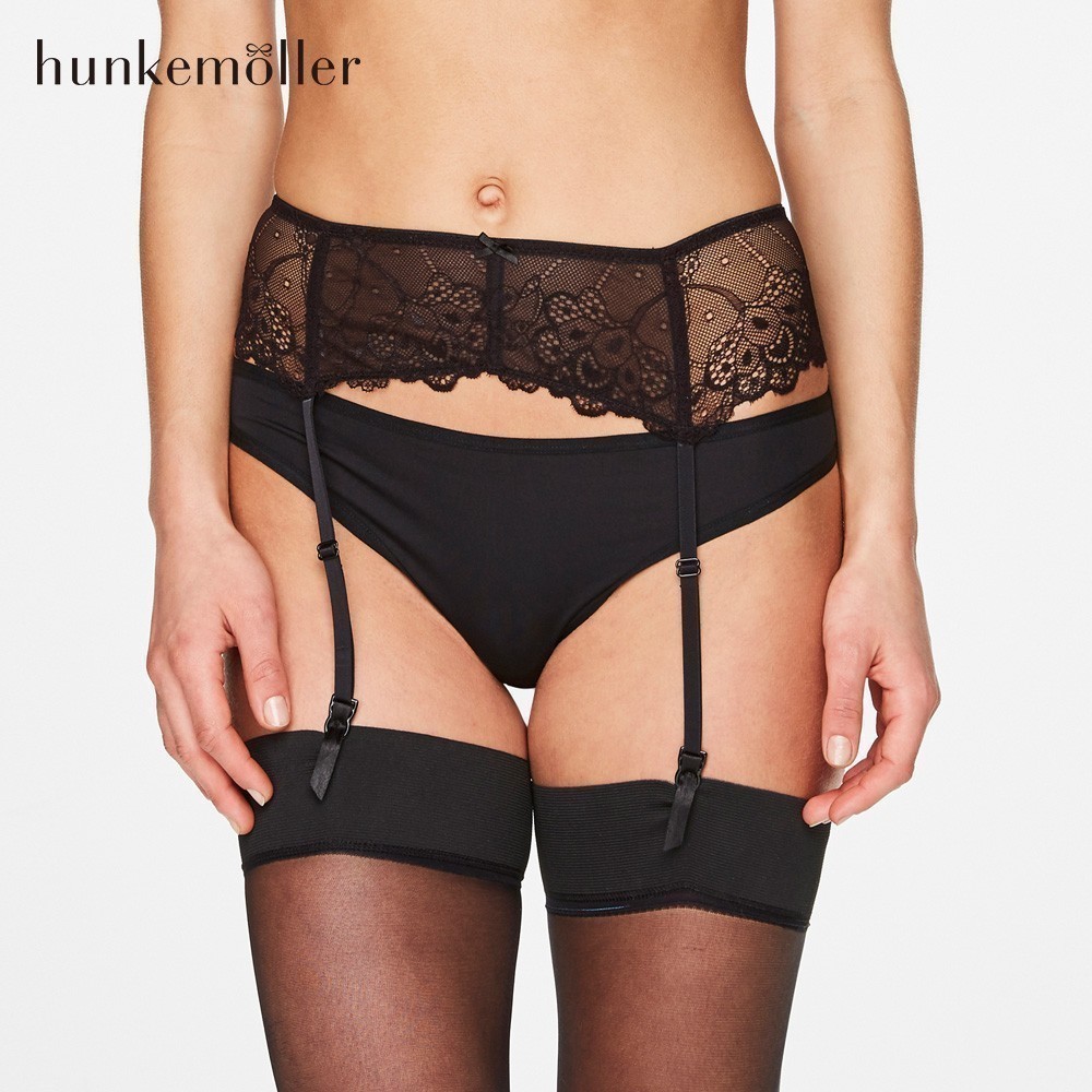 Hunkemoller 黑色性感蕾丝花边设计吊袜带女91805|msdalam kategori Pakaian Dalam/seluar dalam lelaki/tracksuit, garters - dari Buy2taobao.com untuk memberikan perkhidmatan ejen Taobao profesional membeli