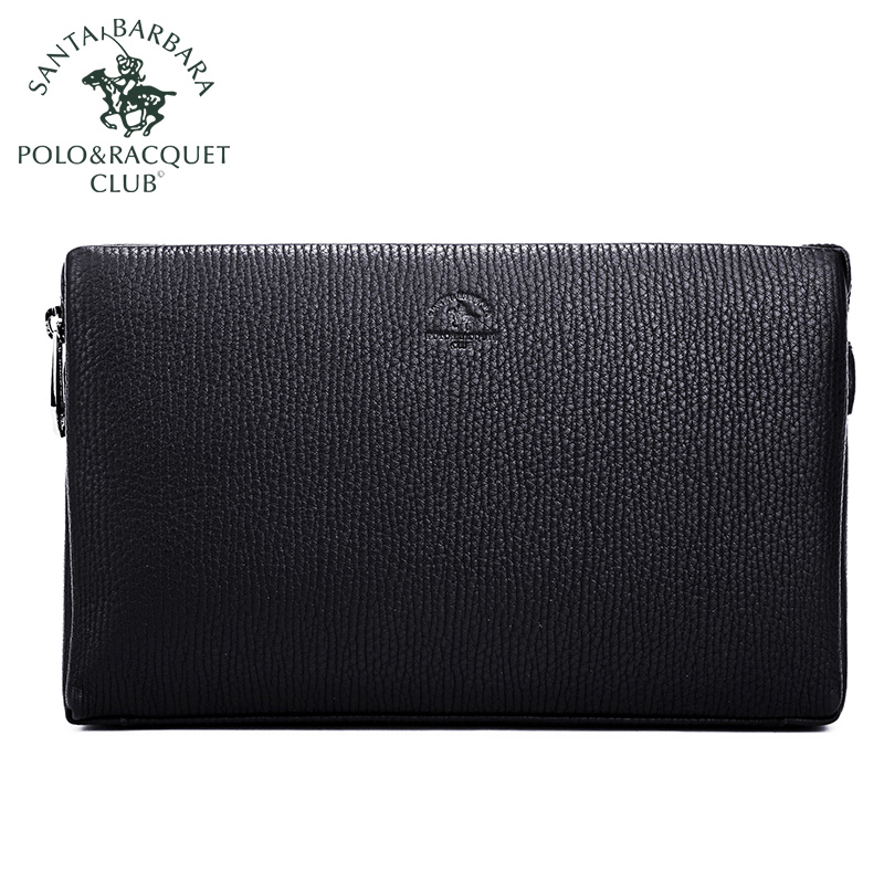 SANTA BARBARA POLO & RACQUET CLUB POLO clutch bag Men's bag Wallet clip genuine leather The first layer cowhide mobile phone Envelope bag man Retroin the Leather/Lady bags/Men's bag, Men's bags category - from Buy2taobao.com to provide professional Taobao agent buy service