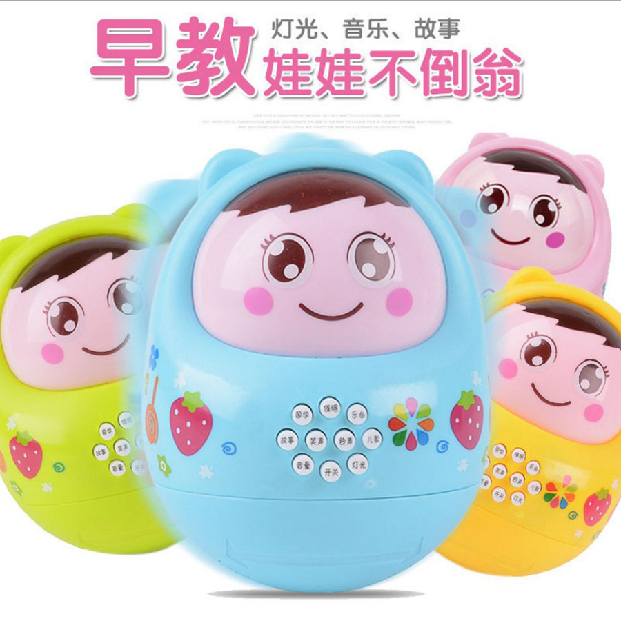 婴儿童音乐不倒翁玩具故事3-6-9-12个月岁女宝宝玩具男早教益智|ruв категории игрушка/коляска/головоломка/блоки/модель, детей кольцо/ткань играть/успокоить игрушки, 不倒翁 - от Buy2taobao.com для оказания профессиональной услуги покупки агента Taobao