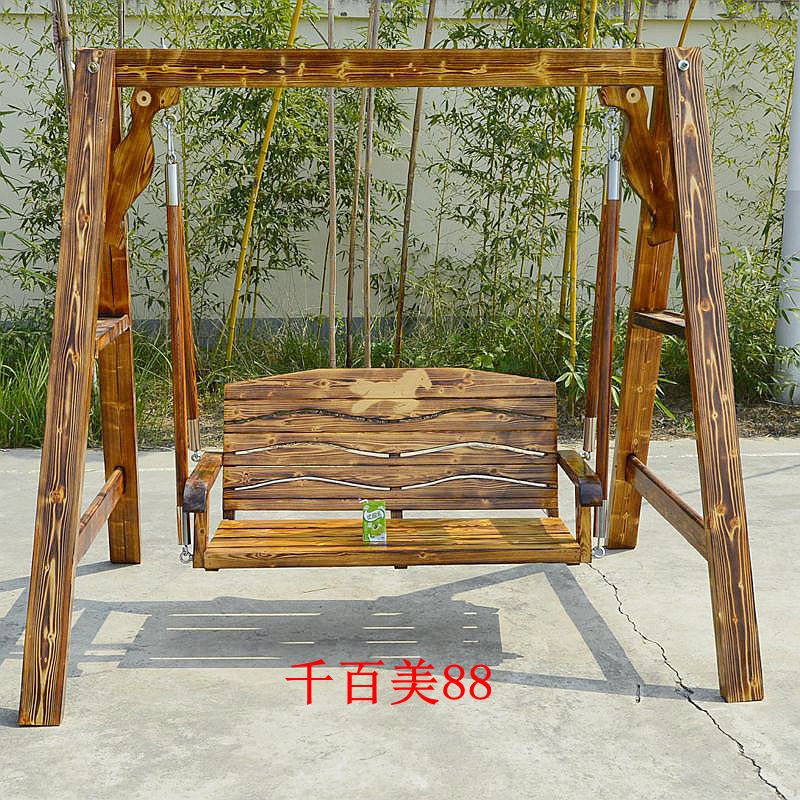 Anticorrosive wood Hanging basket solid wood adult courtyard Swing outdoors Rocking chair Lifts balcony indoor Wicker chair Cradle Chairs furniturein the Residential furniture , Outdoor/Patio furniture , Outdoor Swing category - from Buy2taobao.com to provide professional Taobao agent buy service