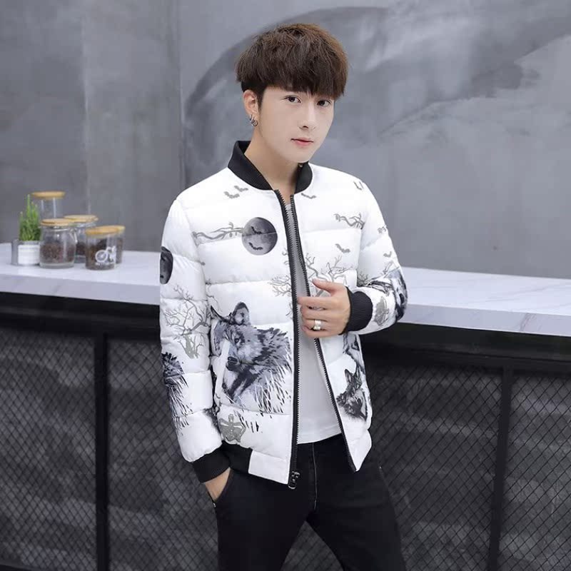 Thick winter coat 2018 new pattern Sociology Guy cotton-padded clothes Trend Self cultivation Cotton Stand collar cotton-padded jacket men's wearin the Men's clothing, Cotton category - from Buy2taobao.com to provide professional Taobao agent buy service