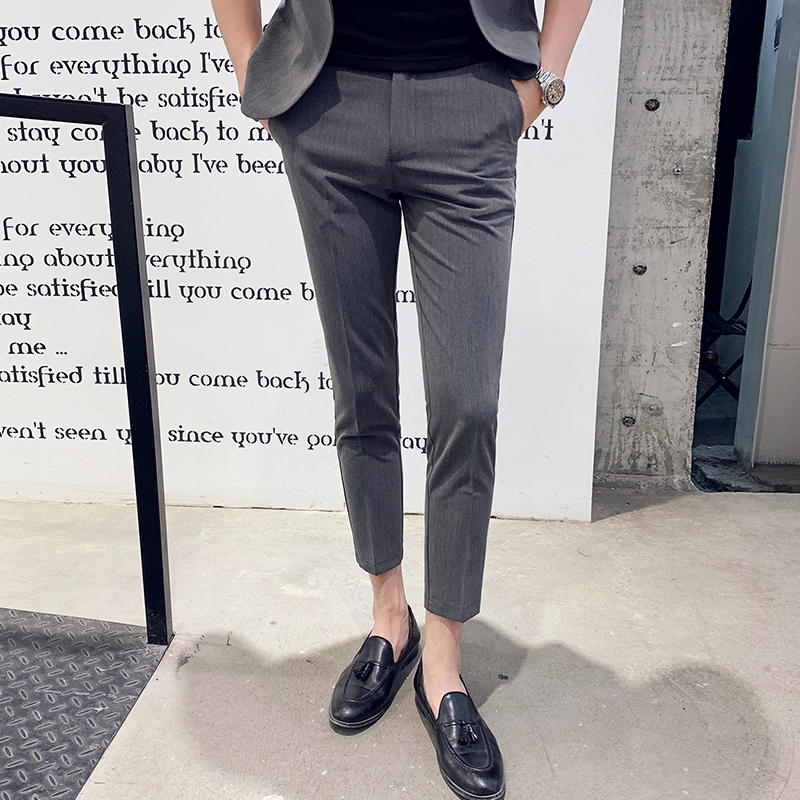 2019 summer ultrathin Nine points trousers business affairs leisure time Workers Versatile student Trend Self cultivation work clothesin the Men's clothing, Trousers category - from Buy2taobao.com to provide professional Taobao agent buy service