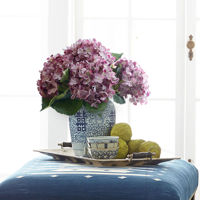 高档高品质大绣球花假花仿真花绢花客厅摆设摆件装饰花束小清新