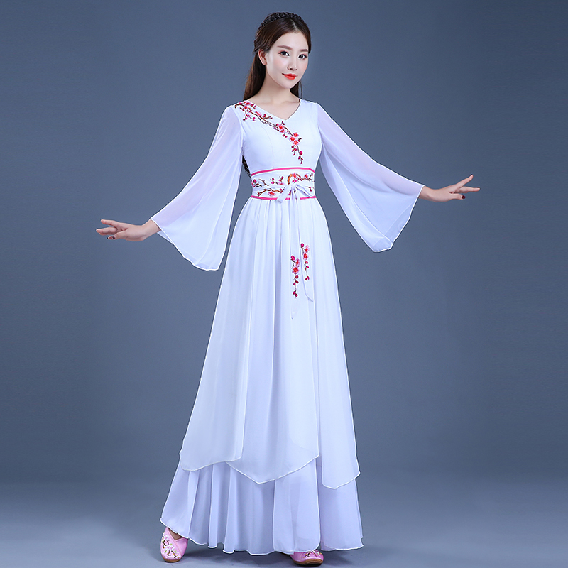 古装仙女飘逸演出服女中国风舞蹈汉服成人学生毕业古典舞新款服装|msdalam kategori Butik wanita / wanita, pakaian/pakaian kebangsaan/peringkat pakaian, pakaian kebangsaan/pakaian - dari Buy2taobao.com untuk memberikan perkhidmatan ejen Taobao profesional membeli