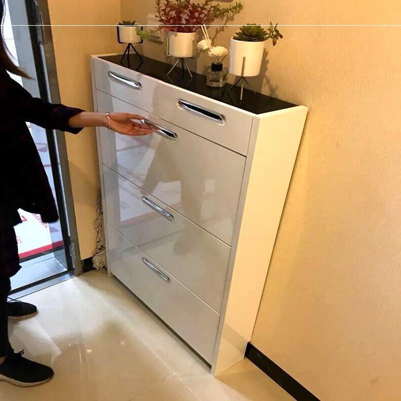 简约储物柜翻斗欧式门后简易鞋架鞋柜长50cm门外整理客厅双层|msdalam kategori perabot kediaman, kabinet, kotak kasut - dari Buy2taobao.com untuk memberikan perkhidmatan ejen Taobao profesional membeli