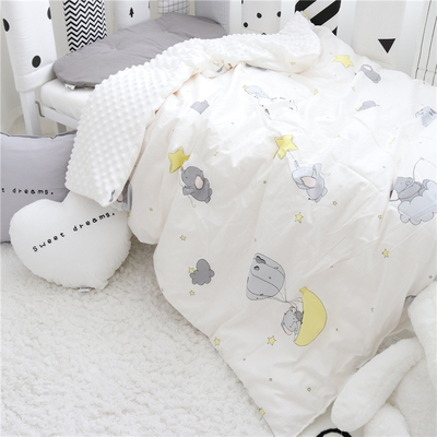 爱予宝贝ins秋冬宝宝婴儿豆豆毯宝宝绒棉被儿童被子可拆洗豆豆被