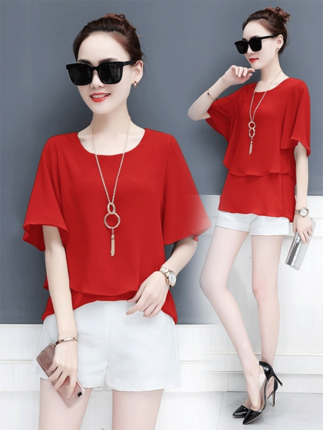 Summer wear Chiffon shirt jacket Ladies 2019 new pattern Large Korean Edition Show thin Versatile Western style fashion Blousein the Women's clothing/Boutique , Lace shirt/Chiffon shirt category - from Buy2taobao.com to provide professional Taobao agent buy service