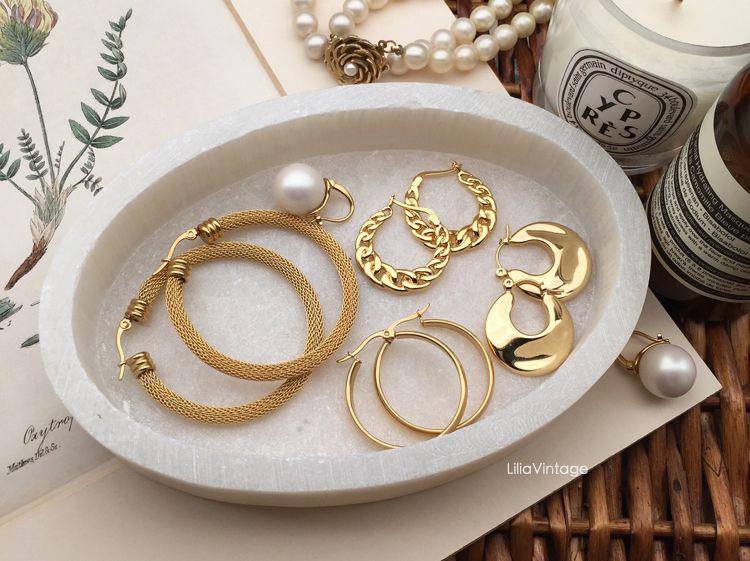 Vintage U.S.A modern jewelry Retro ins fashion temperament Exaggeration K gold Hoop Big circle earrings D28in the Accessories/Fashion Jewelry, Earring , Earring category - from Buy2taobao.com to provide professional Taobao agent buy service