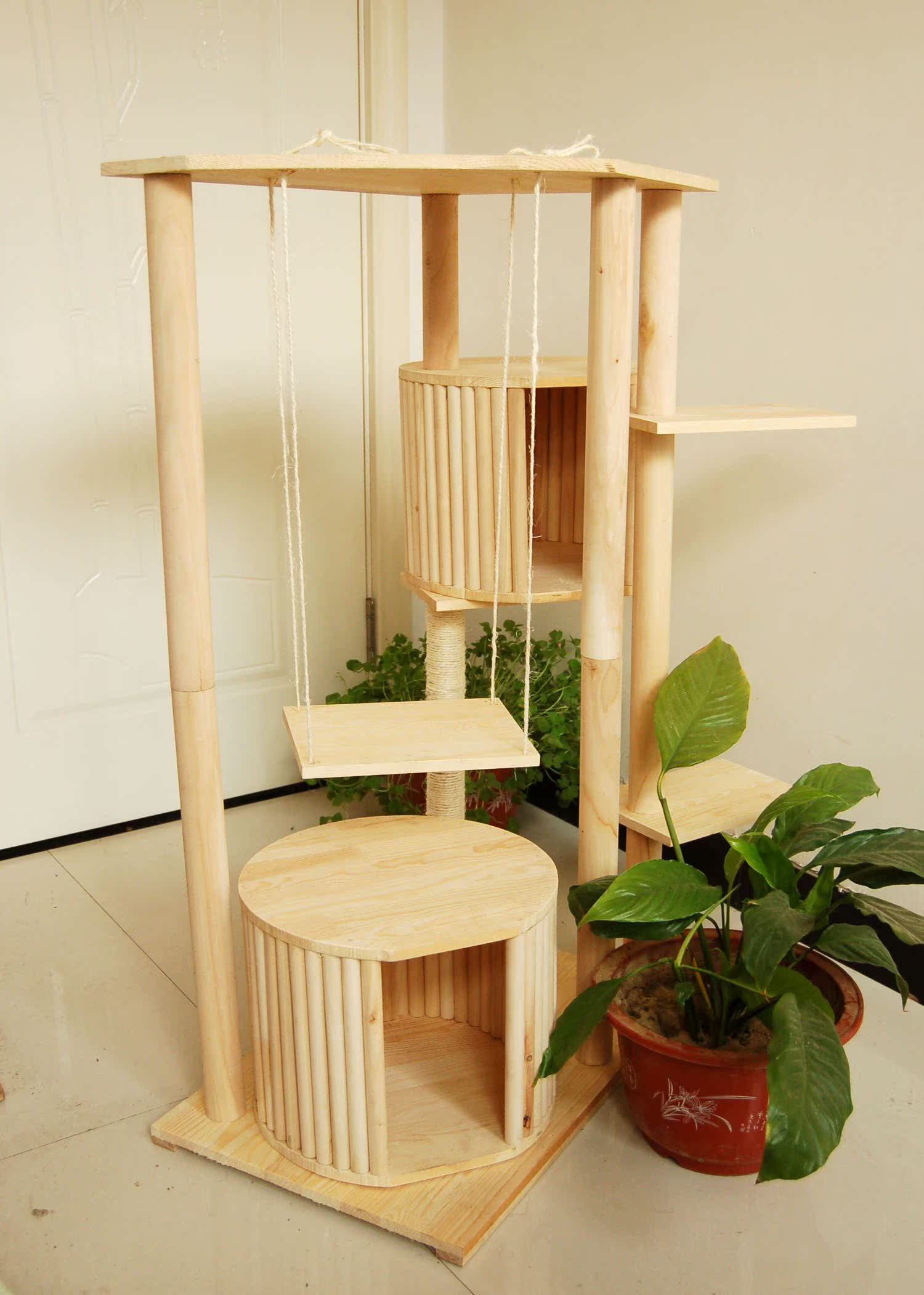 猫爬架 麻绳 猫玩具 猫抓板 猫宠物用品 猫窝 跳台007|msdalam kategori haiwan peliharaan/makanan haiwan dan bekalan, Cat/Mainan anjing, rangka mendaki Cat - dari Buy2taobao.com untuk memberikan perkhidmatan ejen Taobao profesional membeli