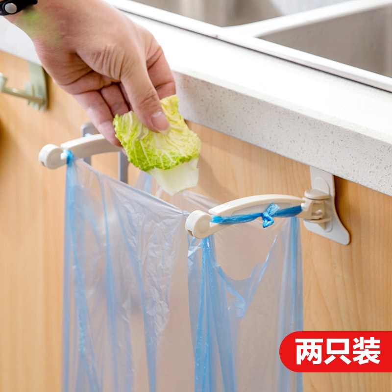 厨房门背式垃圾袋支架挂钩 橱柜塑料袋挂架可挂垃圾桶优选|ruв категории семья/личные чистящие средства, домашнюю работу/слово уборка посуды, мусор/мусор рама, мусор рама - от Buy2taobao.com для оказания профессиональной услуги покупки агента Taobao
