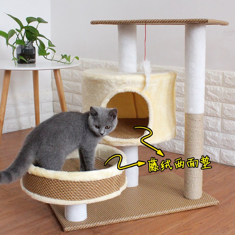 四季可用藤席款猫爬架大猫窝剑麻猫抓柱猫抓板猫跳台猫玩具支柱|ruв категории животное/Животное питание и принадлежностей, кошка/собака игрушка, кошка на раме - от Buy2taobao.com для оказания профессиональной услуги покупки агента Taobao
