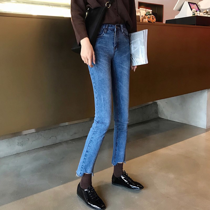 直筒弹力裤女2019春新款版复古港风学生百搭显瘦九分裤子潮在类目 女装/女士精品, 牛仔裤中 - 来自Buy2taobao.com提供专业的淘宝代购服务