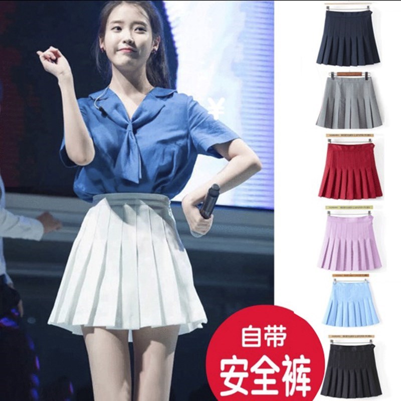 学生啦啦操服装百褶裙裤套装韩国女团跳舞表演服短裙半身裙演出服在类目 女装/女士精品, 半身裙中 - 来自Buy2taobao.com提供专业的淘宝代购服务