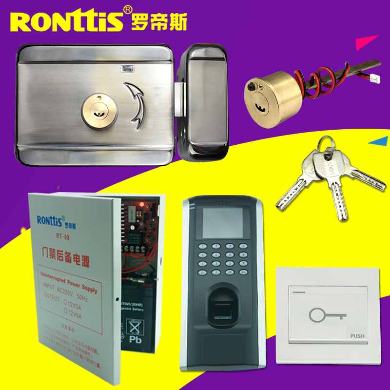 Ronttis电机锁指纹套装/木门不锈钢门铁门门禁静音锁电控锁指纹锁|ruв категории основы строительных материалов, бытовой техники, замок, электронный замок - от Buy2taobao.com для оказания профессиональной услуги покупки агента Taobao