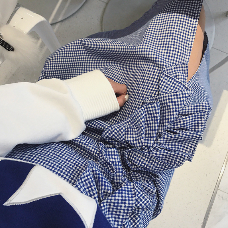 孫瑜兒藍色格子半身裙高腰裙女2019秋新款港味時尚百搭包臀短裙在類目 女裝/女士精品, 半身裙中 - 來自Buy2taobao.com提供專業的淘寶代購服務