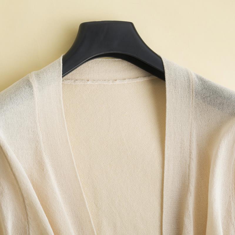 Sunscreen Cardigan Mid length version Outside the ride Shawl air conditioner coat Borneol knitting Cardigan 2018 New coatin the Women's clothing/Boutique , Wool sweater category - from Buy2taobao.com to provide professional Taobao agent buy service