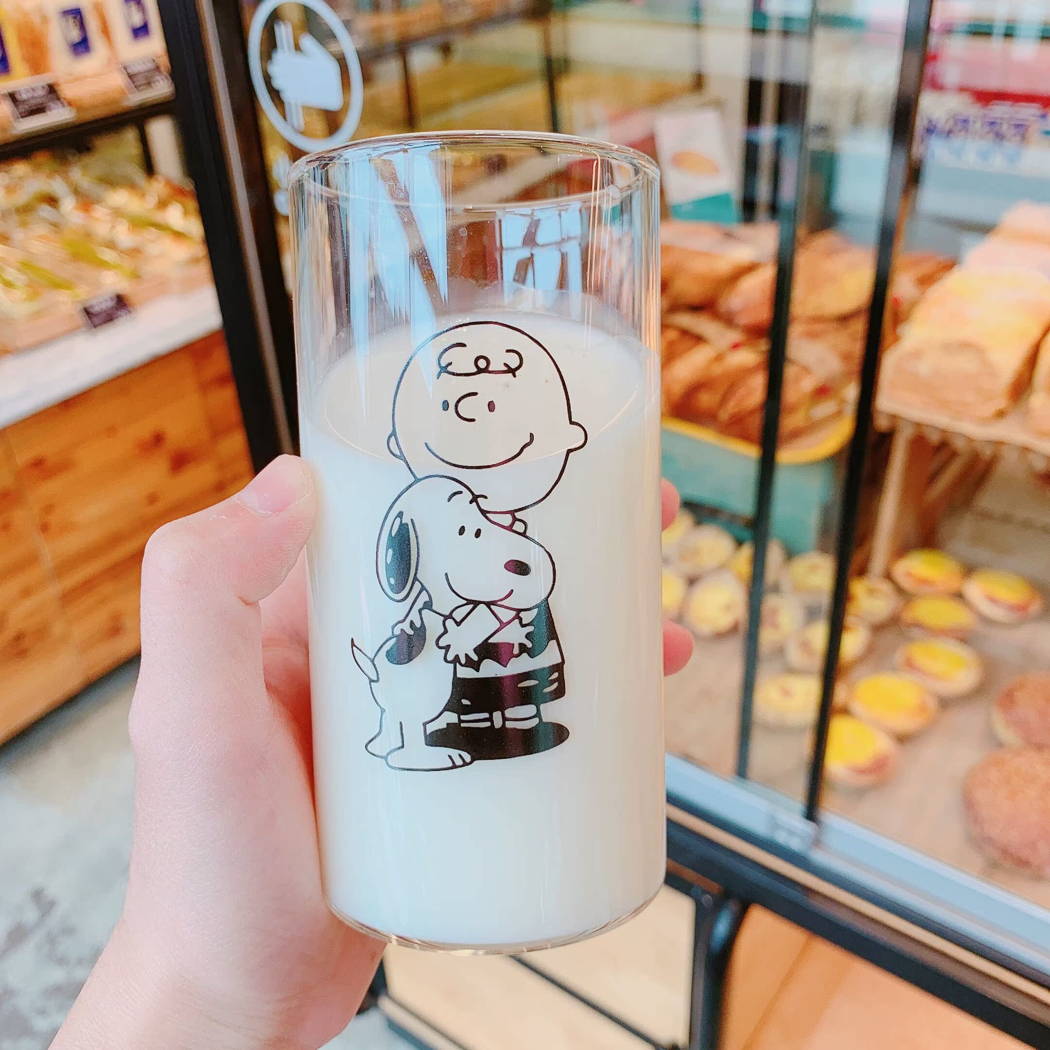 ondo同款史努比查理ins牛奶早餐玻璃杯耐热耐高温果汁杯在类目 餐饮具, 杯子/水杯/水壶, 定制/广告杯中 - 来自Buy2taobao.com提供专业的淘宝代购服务