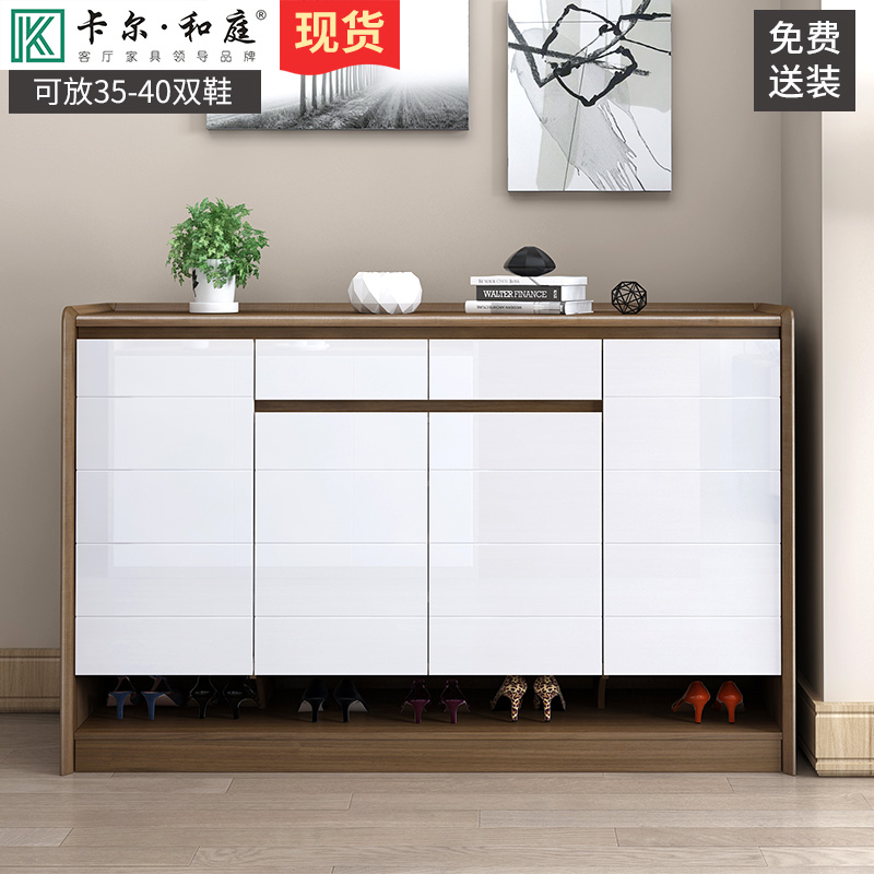 Northern Europe Shoe cabinet solid wood Paint Modern simplicity High-capacity Lockers Doorway Foyer Storage cabinet Entrance Shoe cabinetin the Residential furniture , Cabinet , Shoebox category - from Buy2taobao.com to provide professional Taobao agent buy service