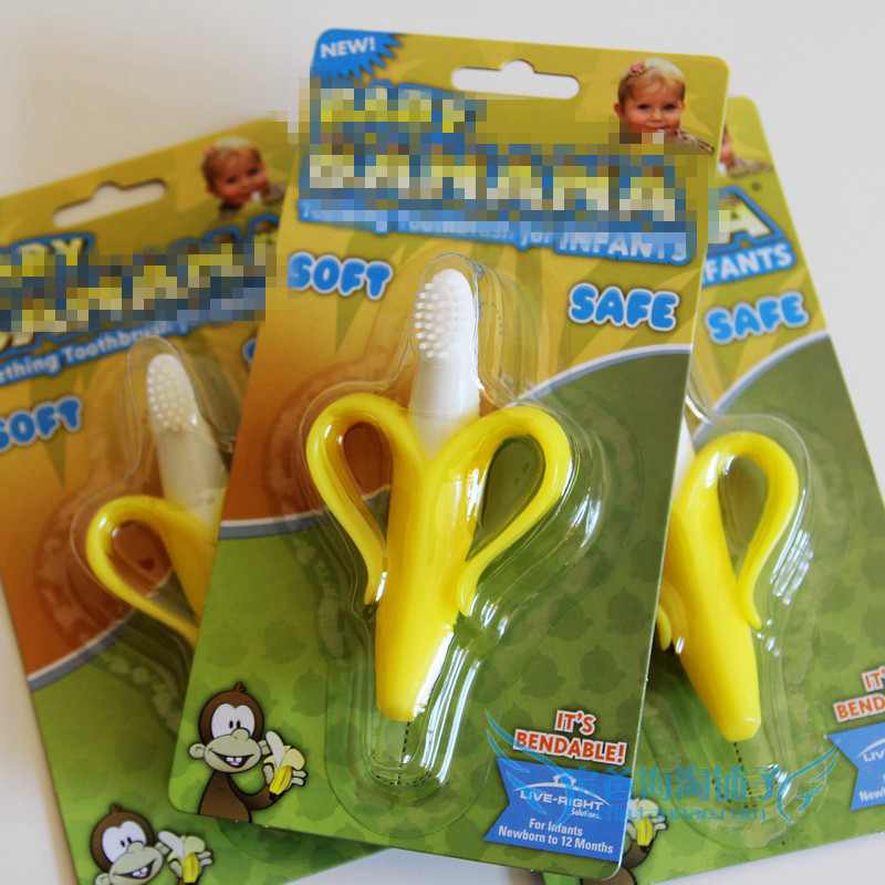 美国原装 baby banana 玉米 香蕉乳牙牙刷/牙胶 全硅胶不含BPA在类目 尿片/洗护/喂哺/推车床, 牙胶/牙刷/牙膏, 牙胶中 - 来自Buy2taobao.com提供专业的淘宝代购服务