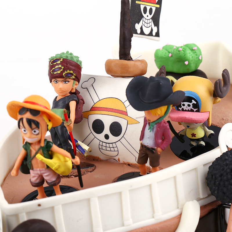 Cake decorate One Piece Corsair Sailing Decoration One Piece Monkey D Luffy Sanji theme Cake originality Small ornamentsin the Festive supplies/Gift , Dress supplies  category - from Buy2taobao.com to provide professional Taobao agent buy service
