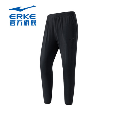 鸿星尔克运动裤男 夏季梭织透气休闲长裤轻薄高弹贴身舒适九分裤